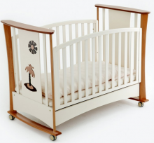 Детская кроватка-качалка Papaloni Luna 125х65см