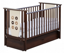 Детская кроватка-маятник Papaloni Aura 125x65